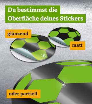 Offsetdruck - Sticker-Oberfläche