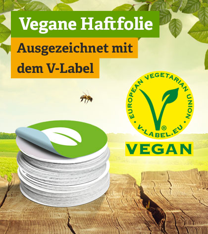 Offsetdruck - Vegane Haftfolie