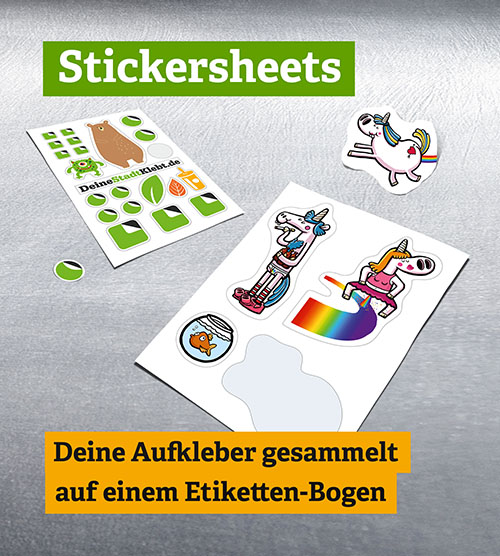 super stark haftende Stickersheets