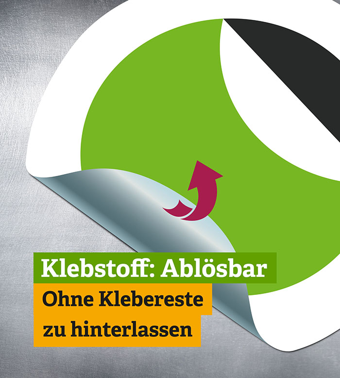 Ablösbare Sticker