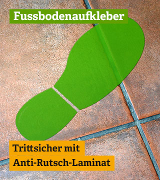 Fußbodenaufkleber