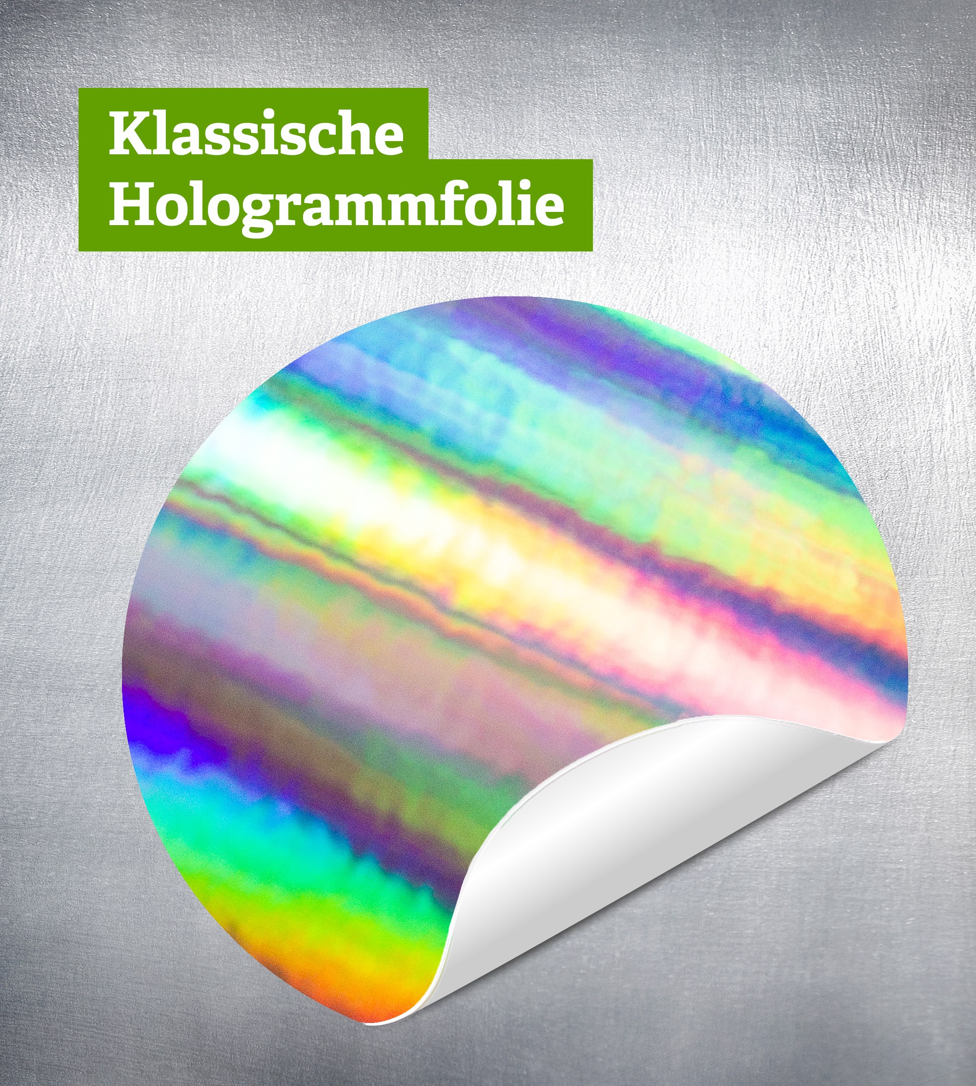 Klassische Hologrammfolie