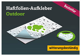 PVC Aufkleber selbst gestalten, rund oder oval. Online bestellen