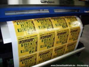 Sticker im Druck (Digital/Solvent)