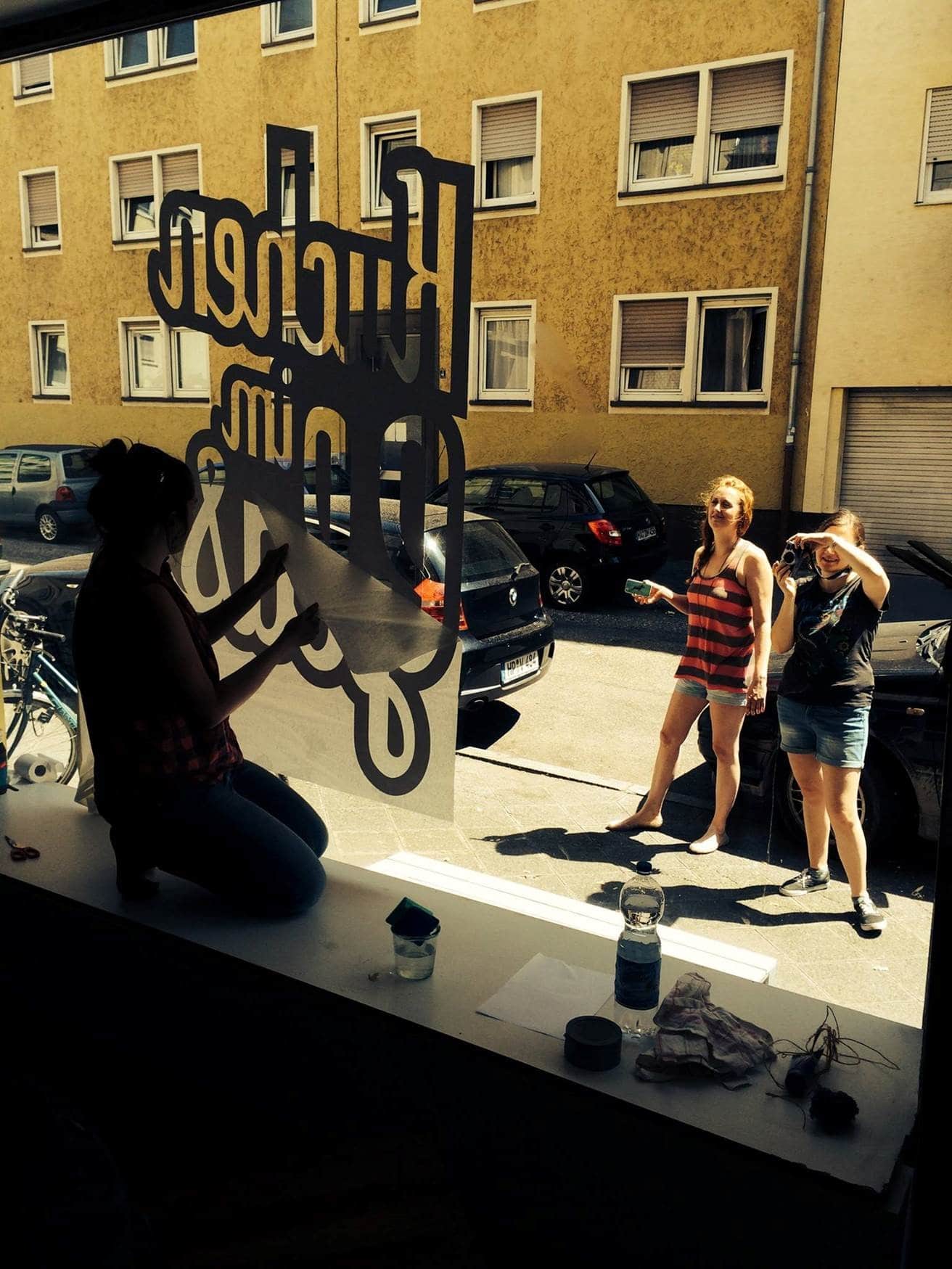 "Kuchen im Glas" liebt Sticker auf Glas. 1 kuchenimglas