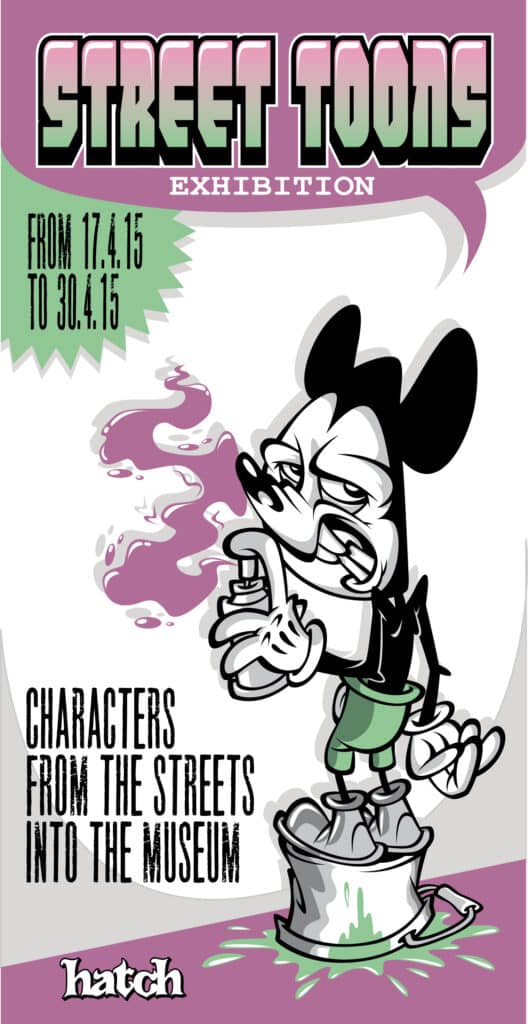 Street Toons Exhibition im Stickermuseum 1 Street Toons Exhibition at hatch stickermuseum