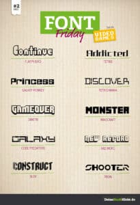 Font-Friday Juli 2015 Videogames