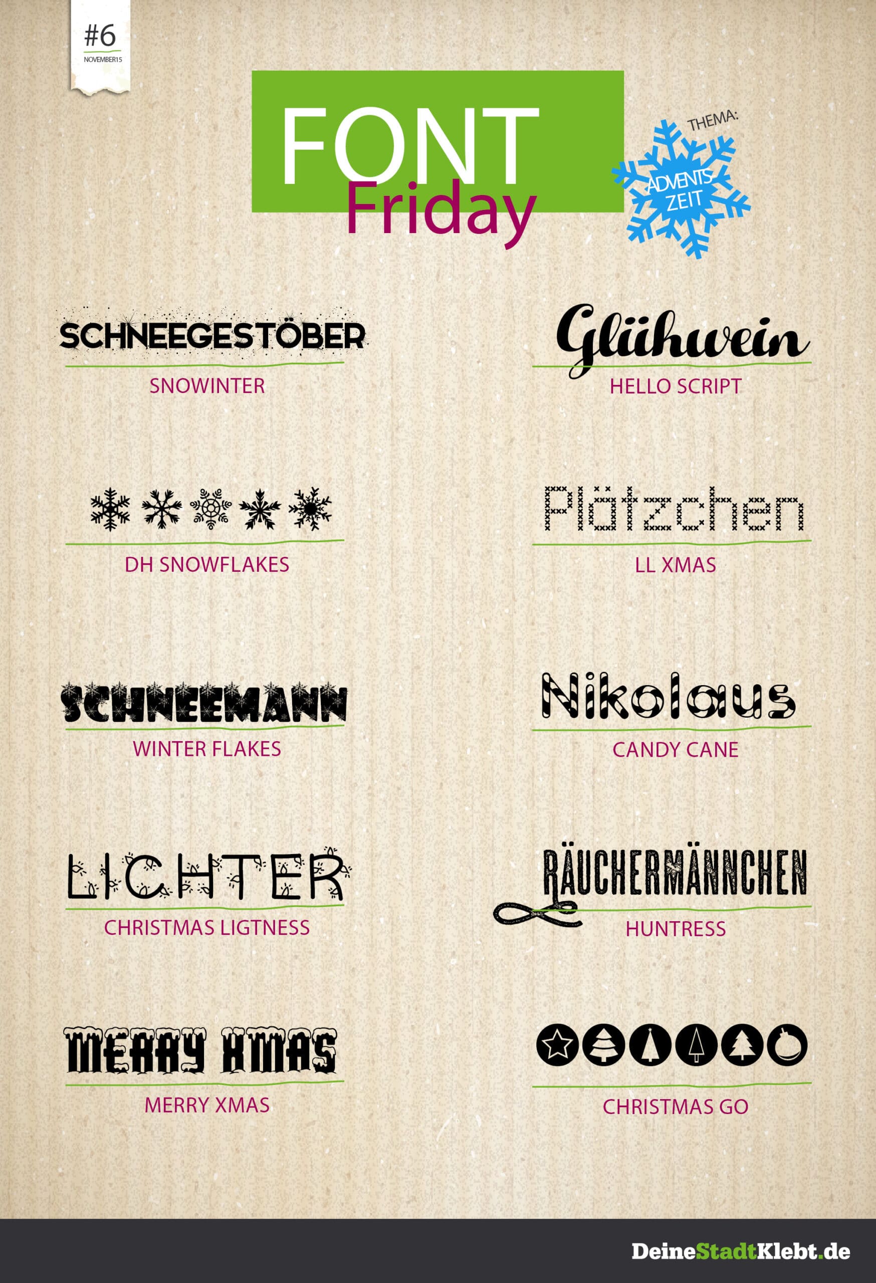 Font Friday #6 - Adventszeit 1 Font-Friday_Adventszeit