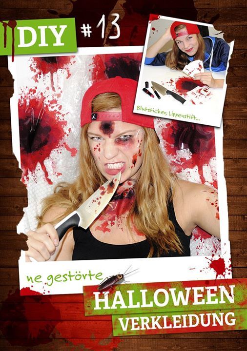 DIY-Ideen und Tutorials - So vielseitig ist Haftfolie 14 Halloweenverkleidung mit Blutfleckenstickern