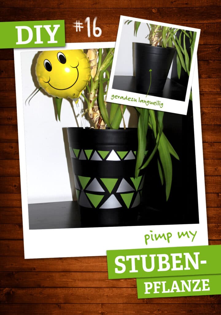 DIY-Ideen und Tutorials - So vielseitig ist Haftfolie 17 mit Haftfolie verzierter Blumentopf