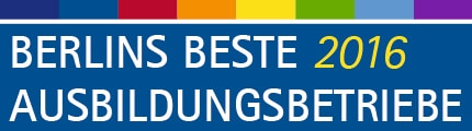 Hauptstadtader GmbH: Berlins bester Ausbildungsbetrieb 2016 1 Berlins bester Ausbildungsbetrieb