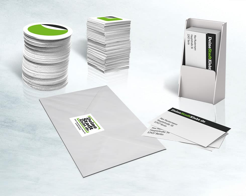 Start it – get it - der Aufkleber Ratgeber 1 DeineStadtKlebt.de Geschäftausstattung