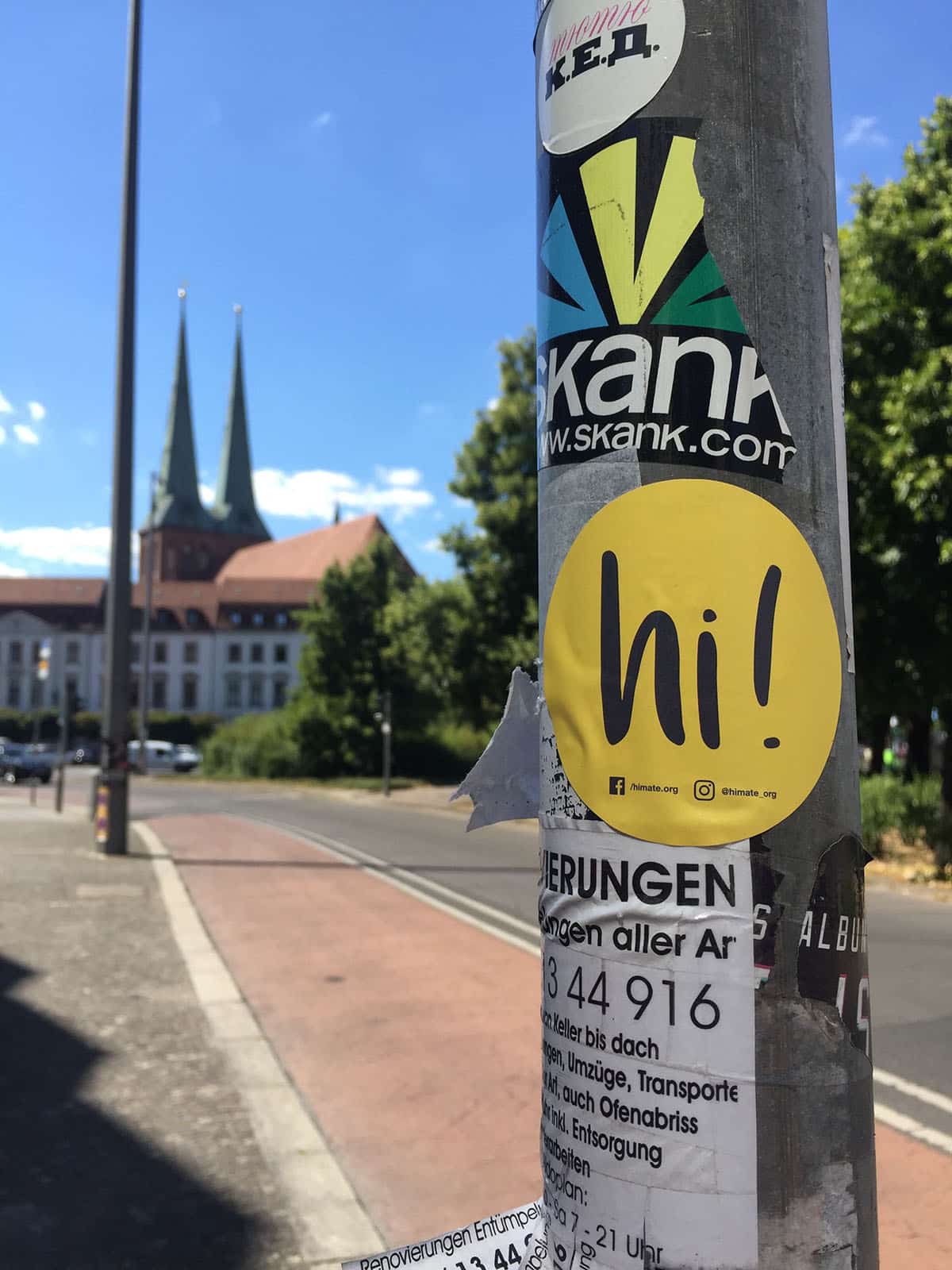 Momente des Austauschs - Aufkleber mit mehr als einer reinen Werbebotschaft 1 HiMate! Sticker
