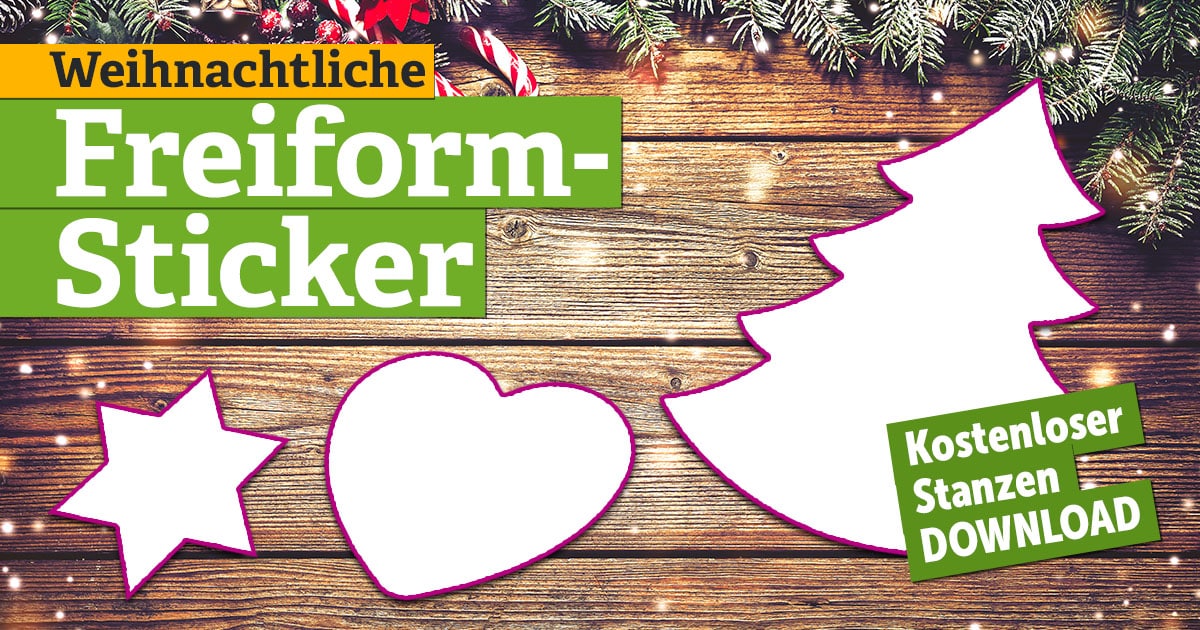 Freiformaufkleber Freiformsticker-Stanzen
