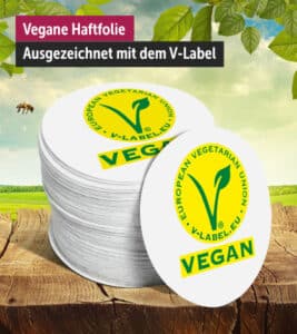 vegane Aufkleber Produktbild Website