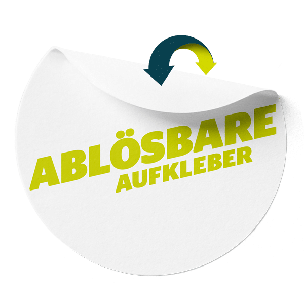Abloesbare-Aufkleber