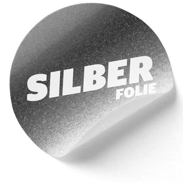 Silber-Folie-matt aufkleber