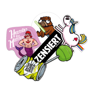 Sticker in vielen Varianten