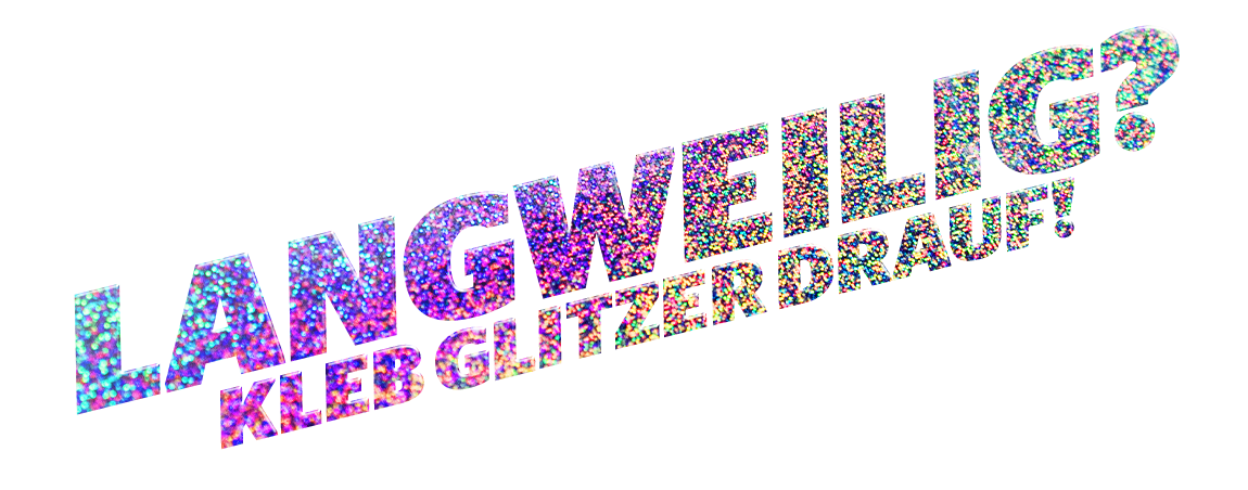 material glitzer-aufkleber