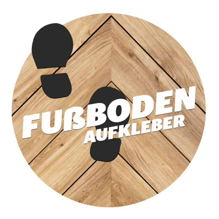 Fussbodenaufkleber