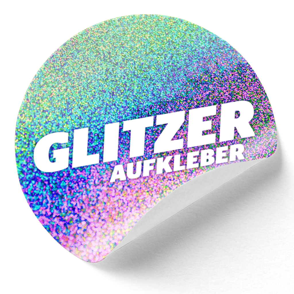 Glitzer-Aufkleber