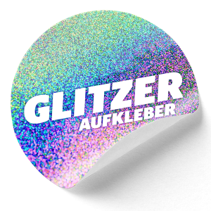 Glitzer-Aufkleber
