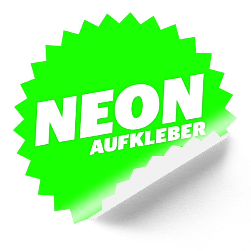 Neon-Aufkleber
