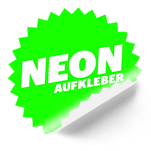 Neon-Aufkleber