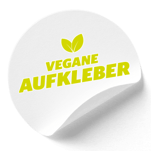 Vegane-Aufkleber drucken