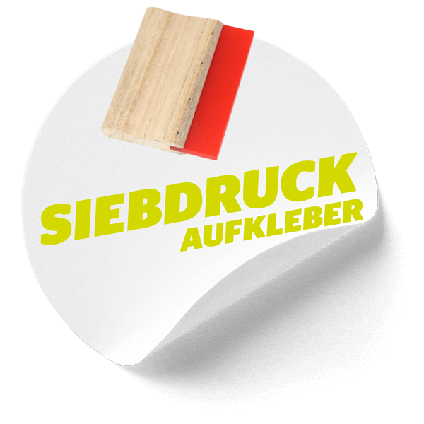 Siebdruck-Aufkleber