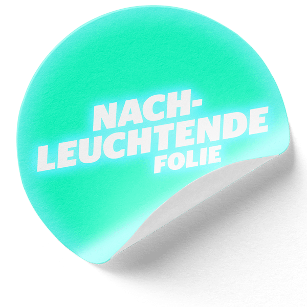 Nachleuchtende-Folie aufkleber