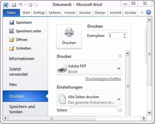 Druck-PDF aus Microsoft Word - Deine Stadt Klebt