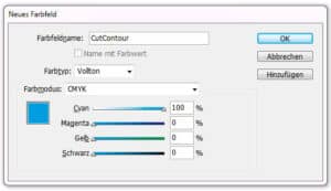 illustrator Sonderfarbe CutContour