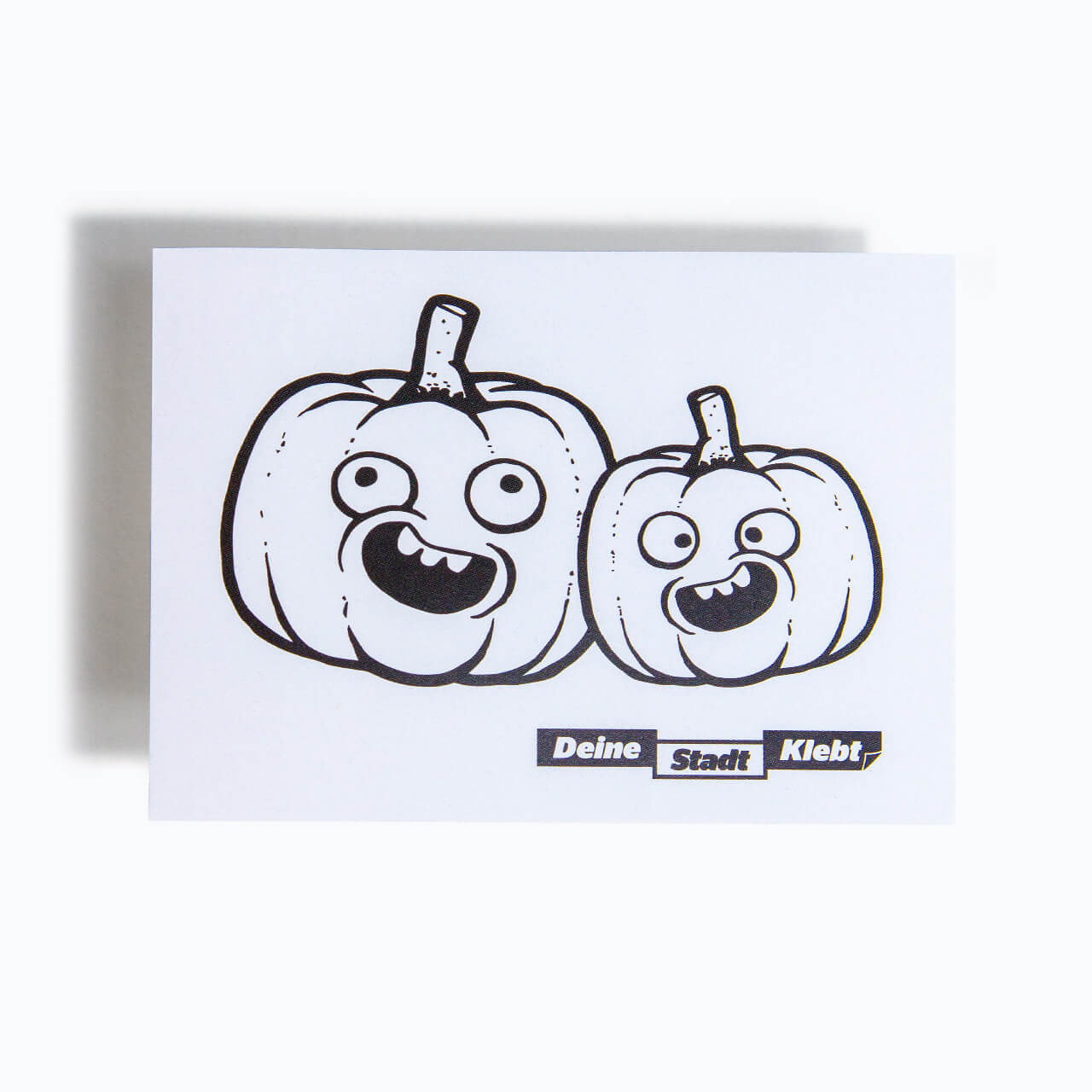 Halloween Aufkleber auf Papier