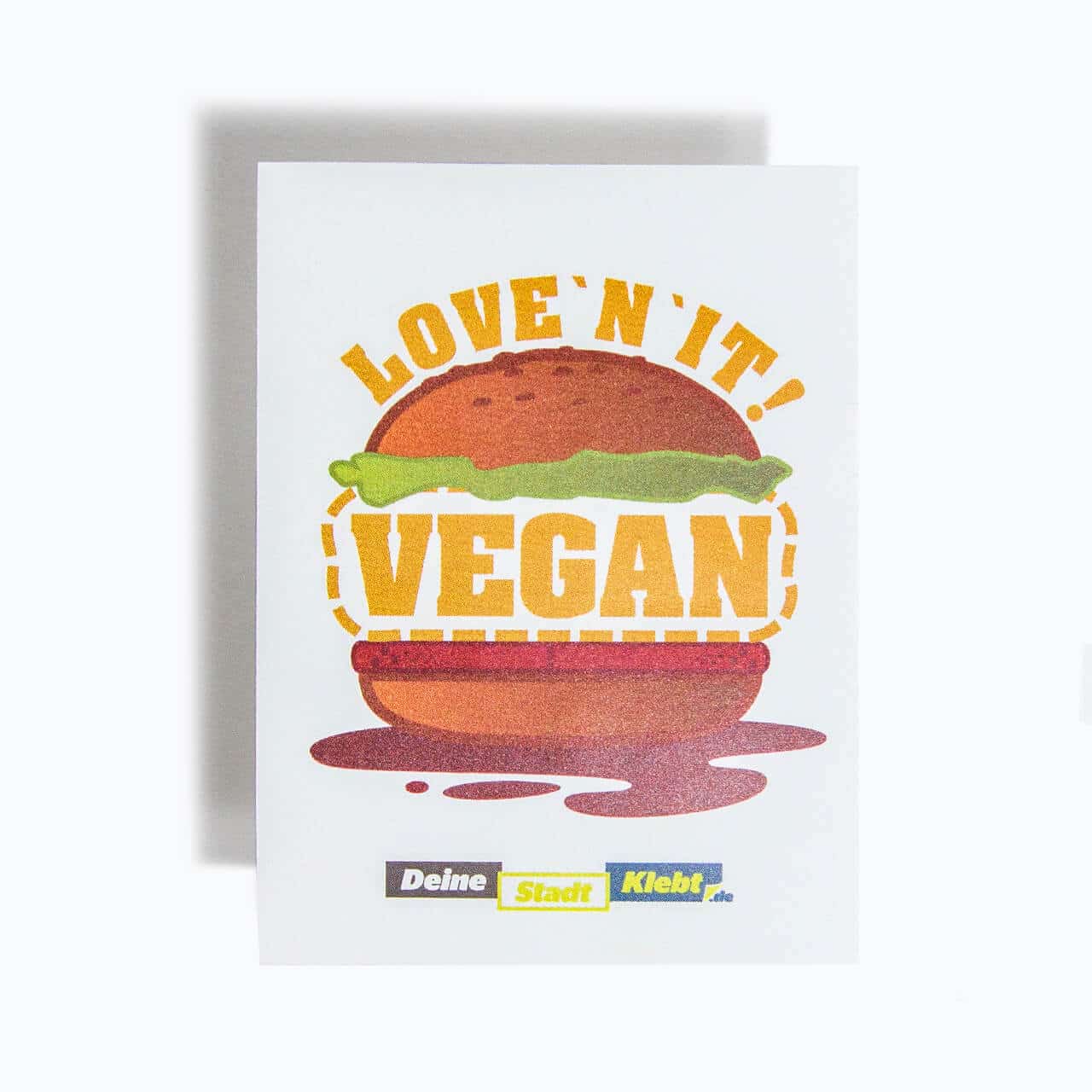 veganer Burger Sticker