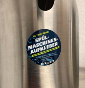 spuelmaschinenfeste aufkleber drucken