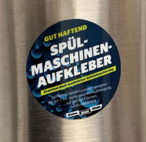 spuelmaschinenfeste aufkleber drucken