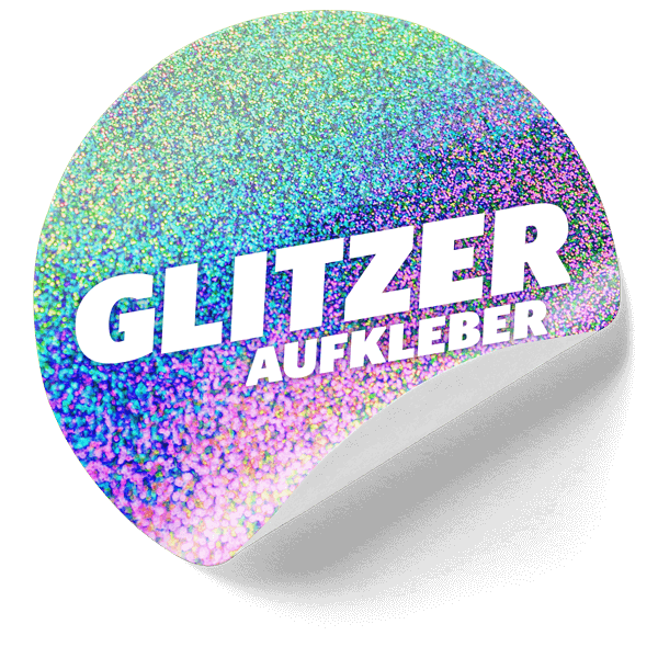 Glitzer-Aufkleber