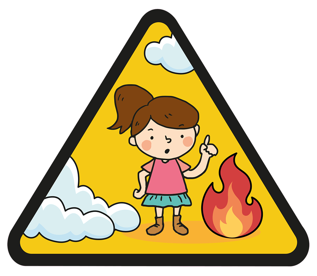 Kinderfinder-Aufkleber mit Mädchen