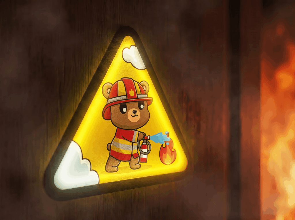 Kinderfinder Aufkleber Teddy am Tag