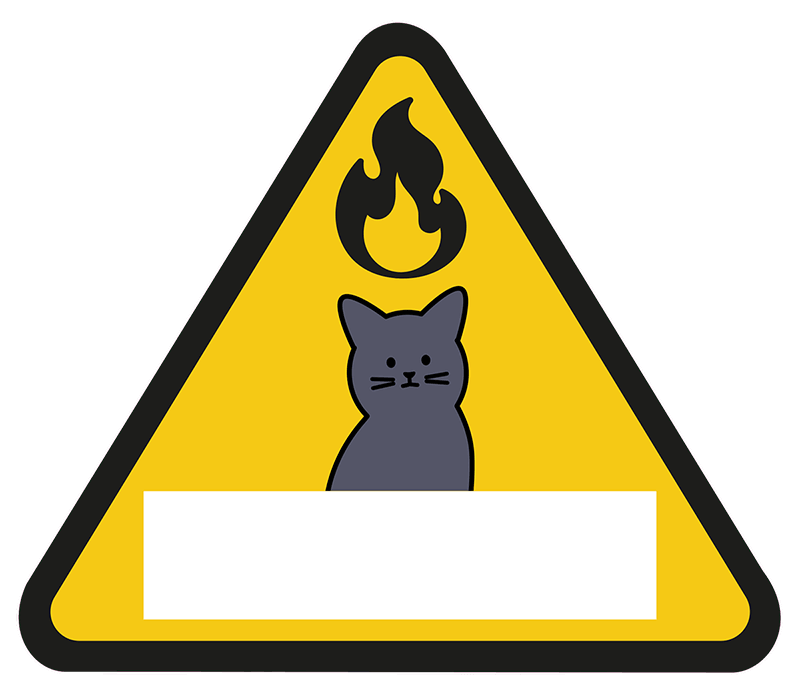 Katzen Tierfinder Aufkleber