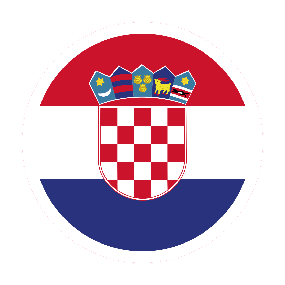 Flaggen_rund_8cm_Kroatien