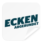 Aufkleber mit abgerundete Ecken