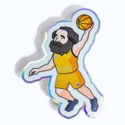 Hologramm Basketball Aufkleber