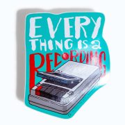 Freiform Sticker mit Kasettenrekorder