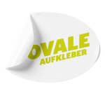 ovale Sticker