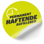 Permanent-haftende-Aufkleber