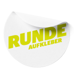 Runde Aufkleber