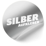 Silber-Aufkleber