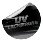 UV-Lackierung Aufkleber